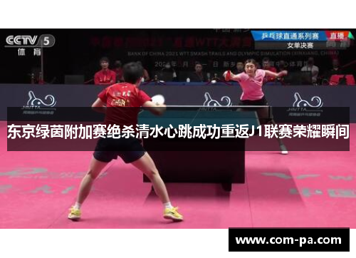 东京绿茵附加赛绝杀清水心跳成功重返J1联赛荣耀瞬间